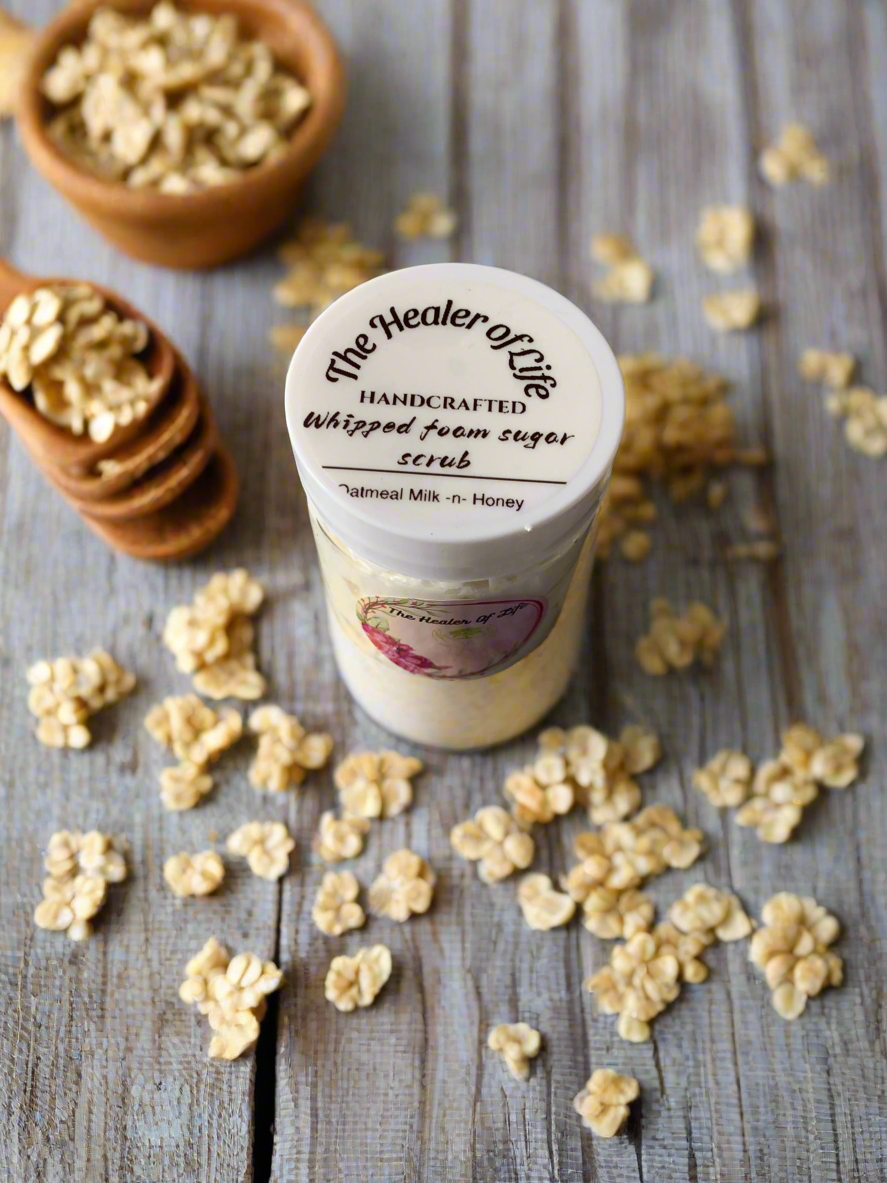 Whipped foam Oatmeal Milk -n-Honey Sugar Scrub