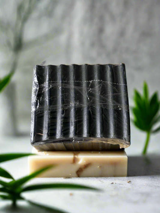 Charcoal oatmeal soap