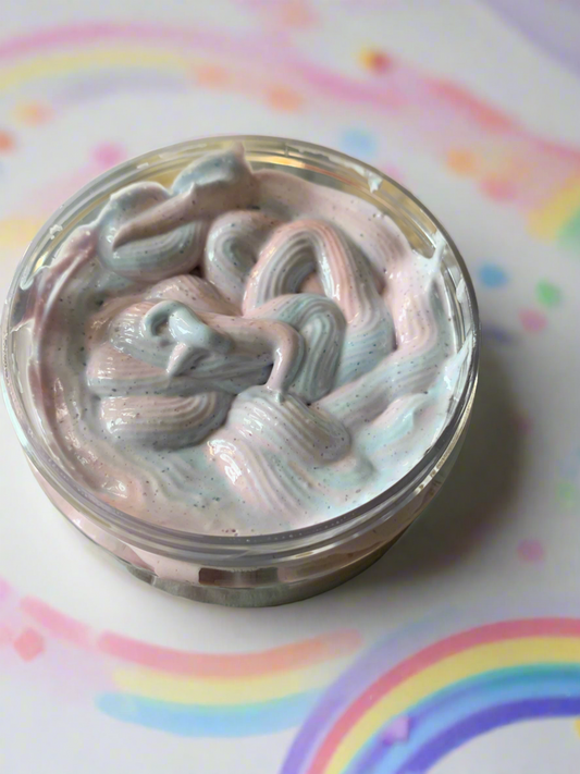 Unicorn wishes whipped foam sugar scrub